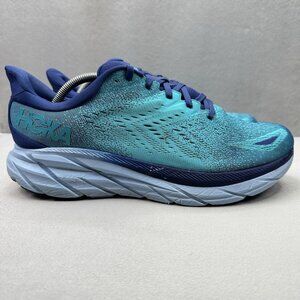 Mens Size 11.5 (2E) Hoka One One Clifton 8 Shoes Bellweather Blue Running WIDE